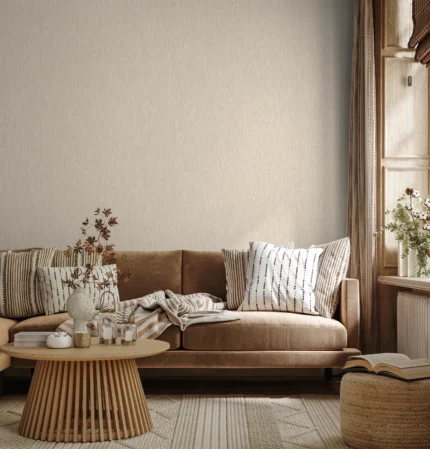 Beige Embossed Wallpaper – Neutral Glitter (24111-2)
